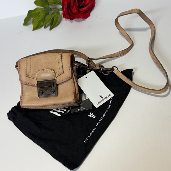 Frye Beige Nude Leather Mini Bag - Picture 4 of 8